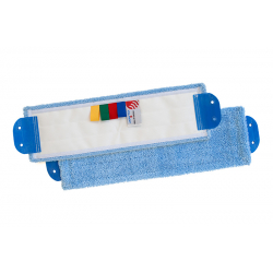 Mop płaski 40cm MIKROBLUE TTS mikrofibra #TT6952F / klips 2 oczka